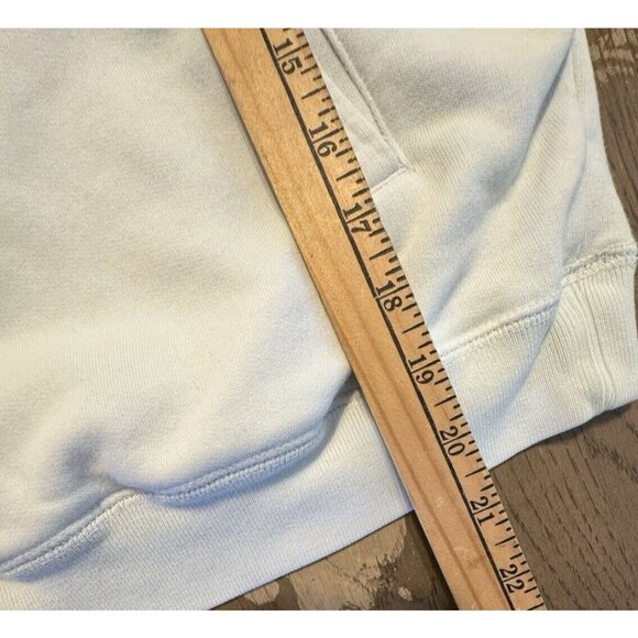 Nike womens White Rose Gold Cowl Neck Running Hoodie Sweatshirt Size Medium - Picture 8 of 12